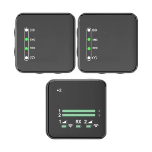 Transmisores y receptores de micrófonos inalámbricos Lapela