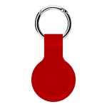 Porta-chaves em Silicone Líquido AirTag vermelho