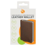 Embalaje de cartera de cuero iS