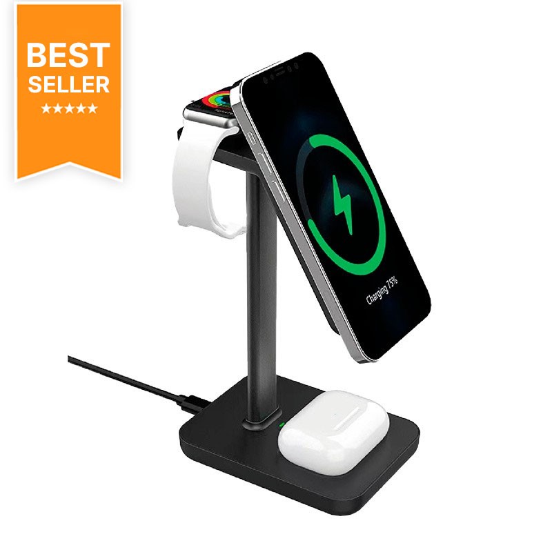 Suport de Càrrega Wireless 3 en 1 - Botiga Online iServices