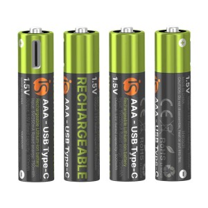 Pilhas Recarregáveis com USB-C